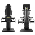 Black Stationary Exercise Bike With Adjustable Seat Backrest And Digital Display For Home Gym Fitness