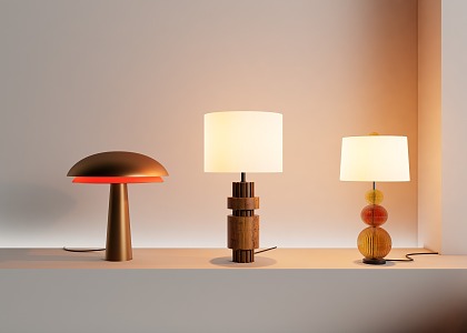 Quiet Table Lamp 3d model