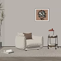 Modern single sofa 3d model