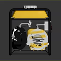 ESKO 1200W Portable Yellow and Black Generator With Control Panel And Metal Frame