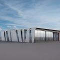 Modern White Sunroom Design With Sleek Sloped Roofs And Clean Structure