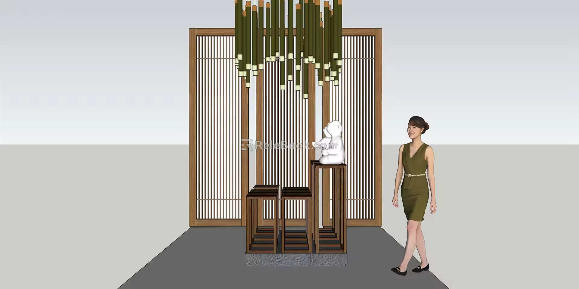 Modern Display Stand 3d model