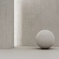 Modern Concrete Floor Tiles With Striped Texture For Elegant Minimalist Interior Space