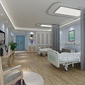 Modern Hospital Clinic Ward 3d model