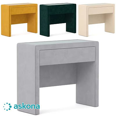Modern Minimalist Dressing Tables In Multiple Colors With Drawer Storage Design 3d model