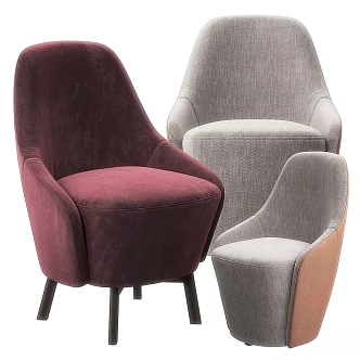 Modern Lounge Chair Dandy Kristen Kroenke 3d model