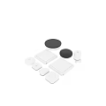 Smart Home Automation Devices Including Control Panels Sensors And Wireless Buttons 3d model