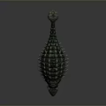 3D Rendered Armored Dinosaur Model With Spiked Back And Green Gray Textured Skin