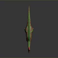 Vibrant Colored Dinosaur Featuring Pink Horn And Green Body Patterns In 3D Render