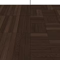Rich Dark Wooden Flooring Featuring Various Installation Patterns And Natural Wood Grain