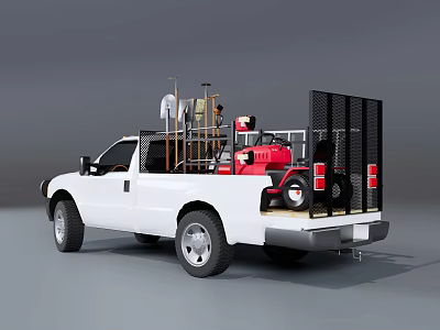 Landscape Maintenance Work Vehicle Landscape Work Vehicle Greening Work Vehicle 3d model