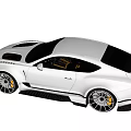 White Sports Car With Aerodynamic Design Aggressive Body Kit And Black Alloy Wheels