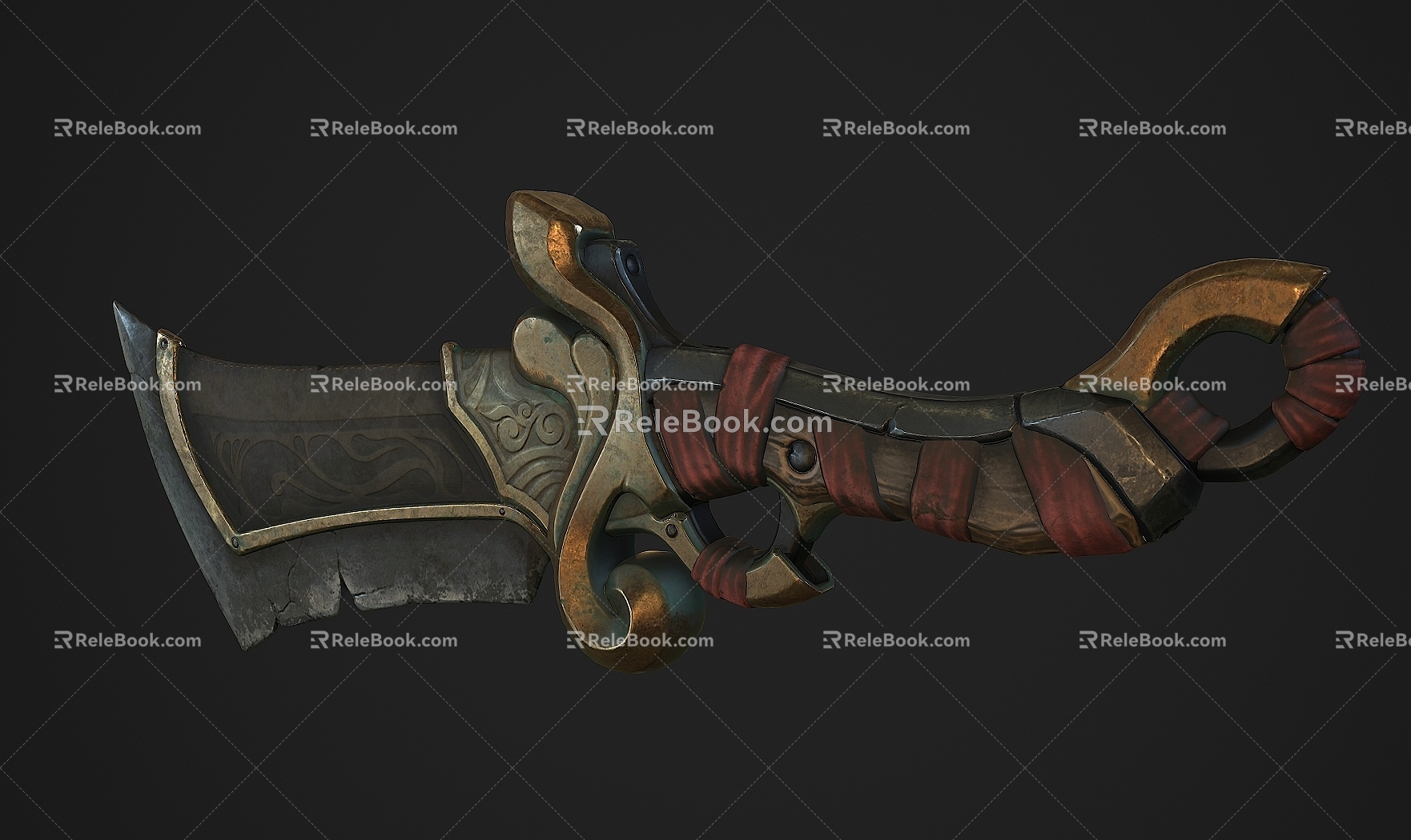 Fantasy Knife Sabre Dagger Blade Cold Weapon Weapon Next Era PBR Game Cartoon 3d model