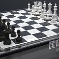 Modern Chess 3d model