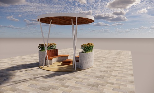 Outdoor Seats 3d model