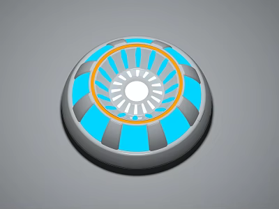 modern engine spaceship engine 3d model
