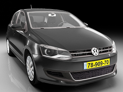 Volkswagen Polo Car Sedan Small Car 3d model