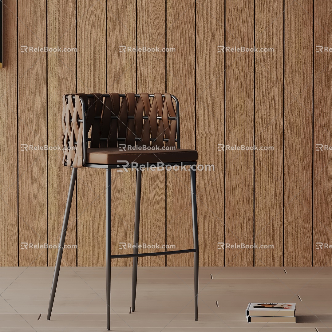 Modern Bar Chair 3d model