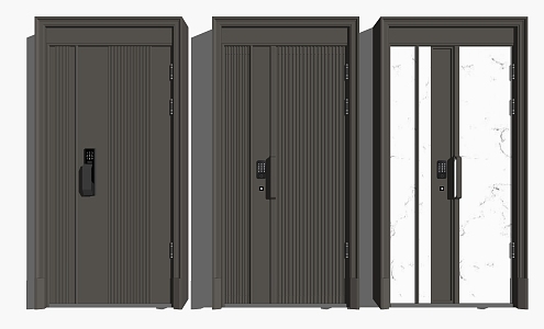 Modern child-mother door 3d model