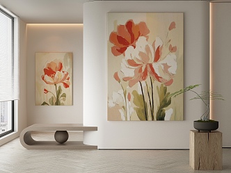 modern decorative painting 3d model