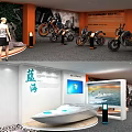 Modern Lobby Interior With Reception Desk Staircase And Marble Flooring