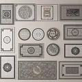 Traditional Garden Path Paving With Various Ornate Patterns And Intricate Designs