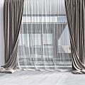 Modern Curtains 3d model