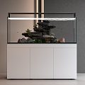 Modern fish tank embedded fish tank fish tank cabinet 3d model