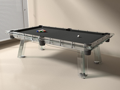 Modern billiard table 3d model