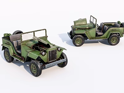 Old Jeep 3d model Old Jeep 3d model
