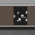Modern Minimalist Wooden Built in Bookcase With Open Shelves Books And Decorations