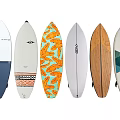 Colorful Surfboards With Different Designs And Patterns For Recreational Water Sports