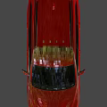 Red SUV Vehicle With Sleek Body Design And Black Alloy Wheels