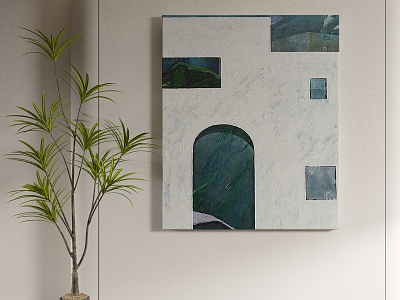 Abstract Hanging Paintings model