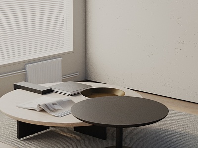 Modern coffee table model