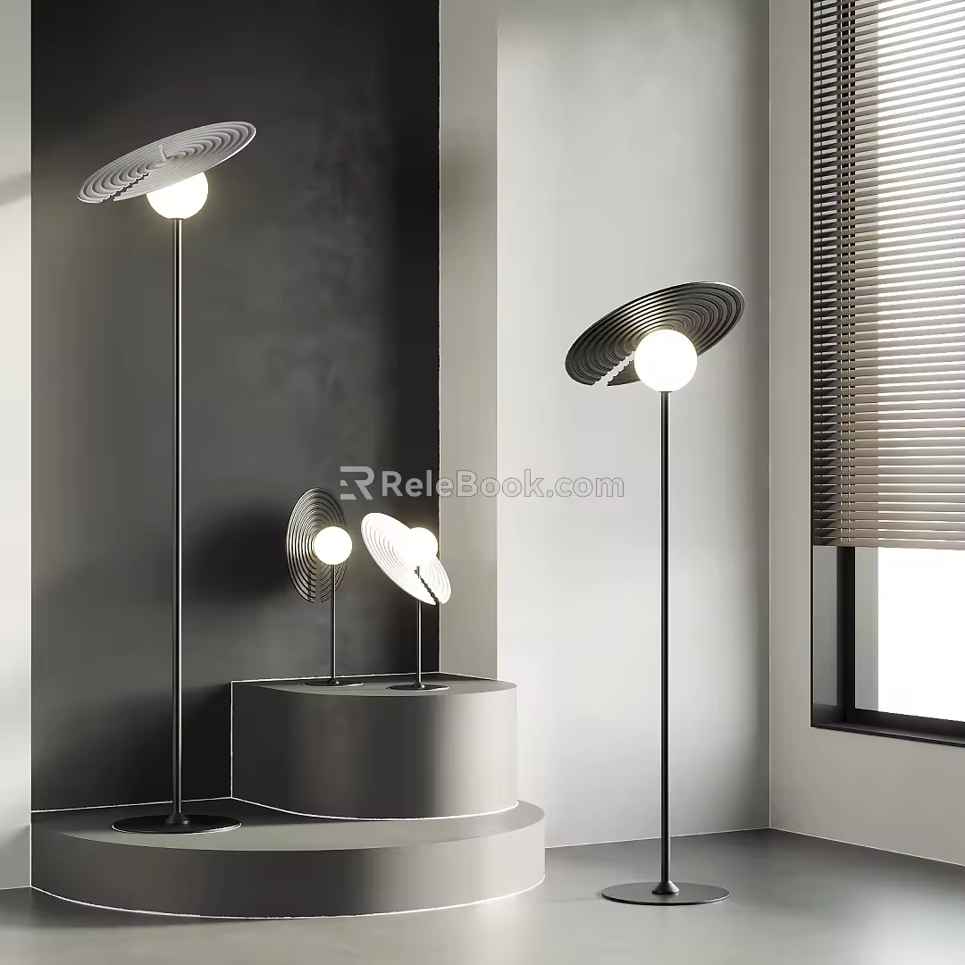 Modern lamp combination floor lamp table lamp combination 3d model
