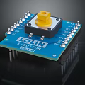 LOLIN 1 Button V200 Electronic Development Board With Yellow Button And Silver Pins