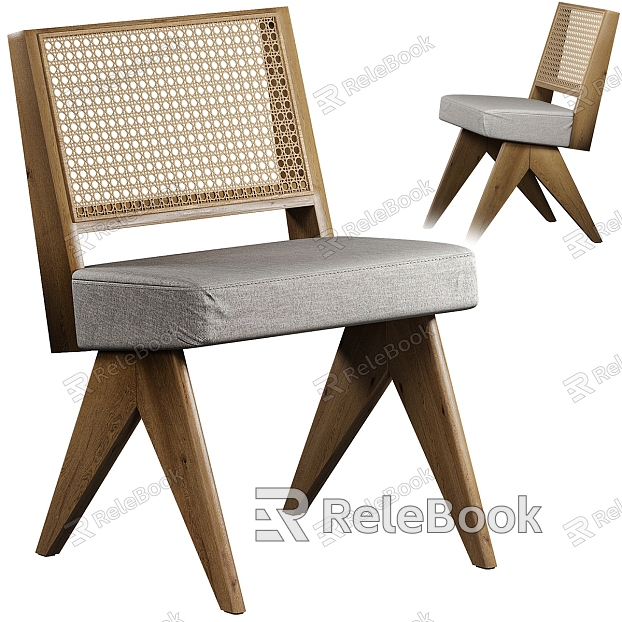 Cassina Modern Style Casual Dining Chair Casual Chair Dining Chair Woven Chair Rattan Chair model