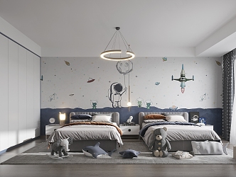 Modern Children's Room 3d model