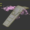 Modern fighter sci-fighter sci-fighter space fighter 3d model