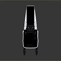 Modern Black Snowmobile Recreational Equipment With Transparent Windshield Comfortable Seating And Ski Like Base