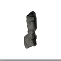 Natural Rock Formation With Rough Textured Surface And Stacked Stone Layers In Natural Scene