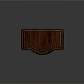 Dark Wooden Classic Desk With Single Drawer And Carved Legs Design