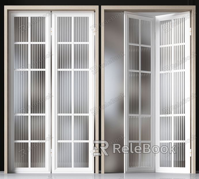 Modern Folding Door Folding Changhong Glass Door model