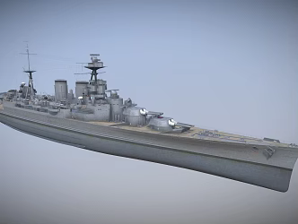 weapon ship patrol ship 3d model