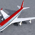 Northwest Red White And Blue Large Passenger Plane Parked On Airport Runway
