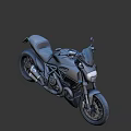 Modern Black Motorcycle Featuring Sleek Body Sporty Design And Alloy Wheels