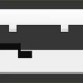 White Compact Computer Hardware Module with Top Ventilation Holes and Internal Green Black Parts