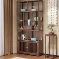 Solid Wood Traditional Chinese Bogu Shelf Displaying Vases Boxes Books And Ornaments