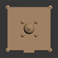 Golden Decorative Furniture Ornament In Architectural Style With Dome And Minaret Features